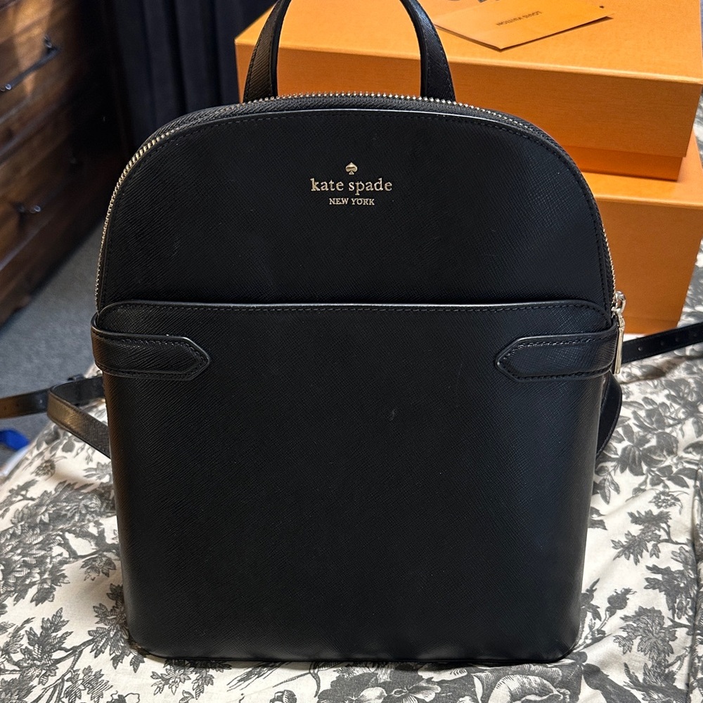 Kate Spade black backpack purse